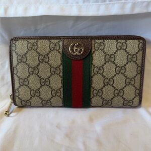 Gucci Ophidia Zip Around Wallet